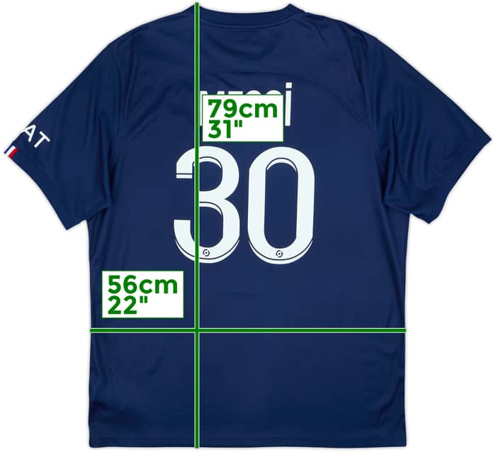 2022-23 Paris Saint-Germain Home Shirt Messi #30 - 8/10 - (XL)