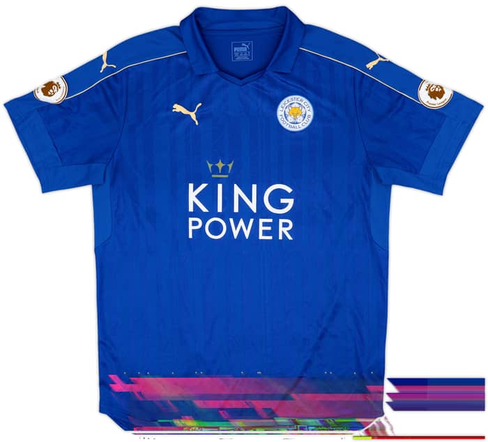 2016-17 Leicester Home Shirt Vardy #9 - 7/10 - (XL)