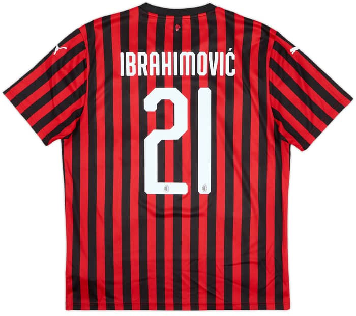 2019-20 AC Milan Home Shirt Ibrahinovic #21 - 7/10 - (L)