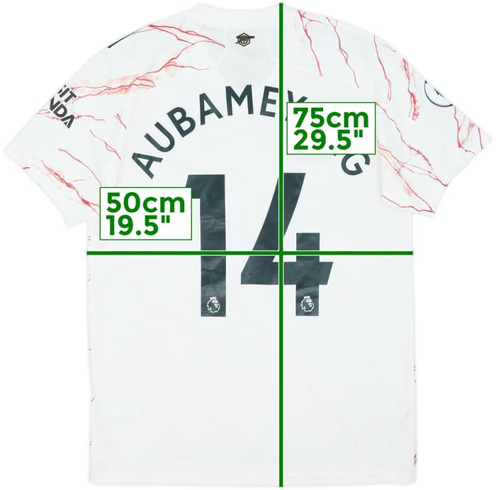 Camiseta de visitante del Arsenal 2020-21 Aubameyang #14 - 8/10 - (M)