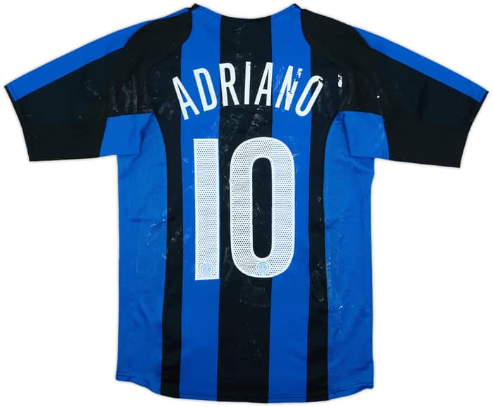 Camiseta de local del Inter Milan 2004-05 Adriano #10 - 4/10 - (15-16 Años)
