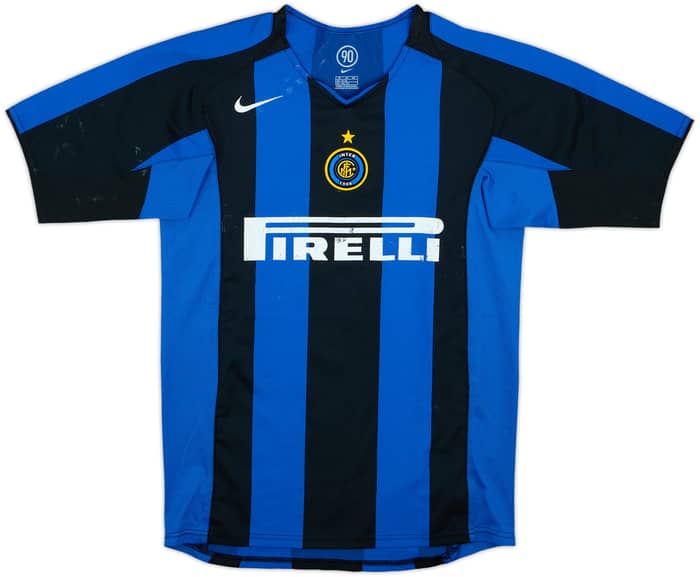 Camiseta de local del Inter Milan 2004-05 Adriano #10 - 4/10 - (15-16 Años)