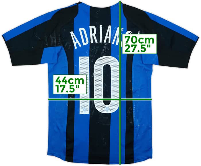Camiseta de local del Inter Milan 2004-05 Adriano #10 - 4/10 - (15-16 Años)