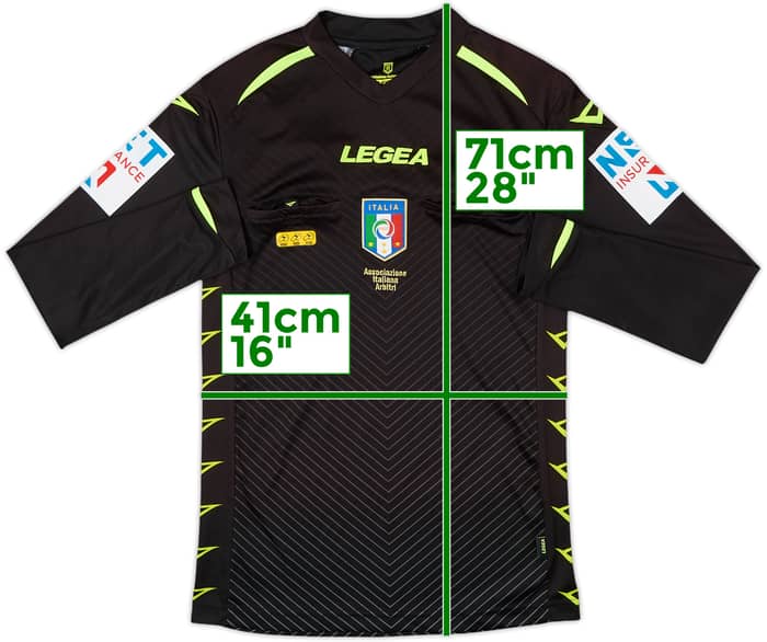 2020-21 Italy Diadora Referee L/S Shirt - 9/10 - (S)