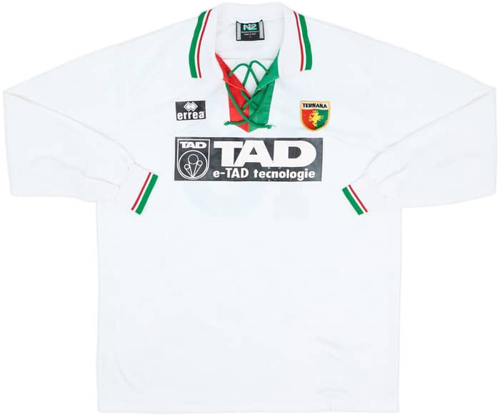 1996-97 Ternana Away L/S Shirt #18 - 5/10 - (L)