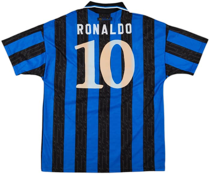 1997-98 Inter Milan Home Shirt Ronaldo #10 - 8/10 - (XL)