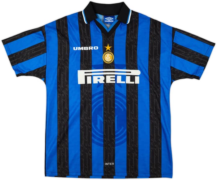 1997-98 Inter Milan Home Shirt Ronaldo #10 - 8/10 - (XL)