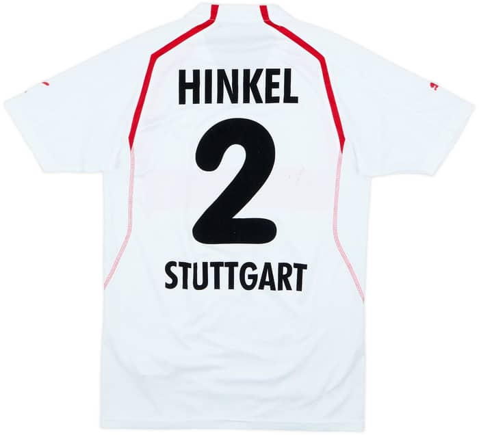 2004-05 Stuttgart Signed Home Shirt Hinkel #2 - 8/10 - (15-16 Years)