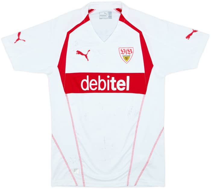 2004-05 Stuttgart Signed Home Shirt Hinkel #2 - 8/10 - (15-16 Years)