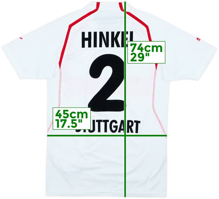 2004-05 Stuttgart Signed Home Shirt Hinkel #2 - 8/10 - (15-16 Years)