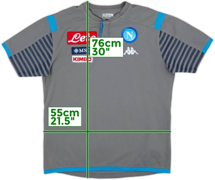2019-20 Napoli Kappa Polo Shirt - 8/10 - (XXL)