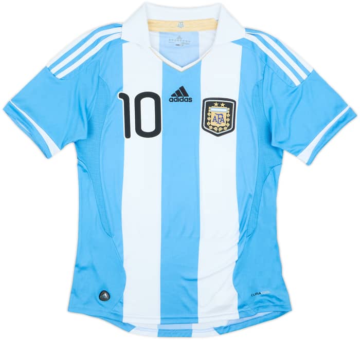 2011-13 Argentina Home Shirt Messi #10 - 8/10 - (M)