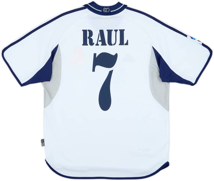 2000-01 Real Madrid Home Shirt Raul #7 - 7/10 - (M)