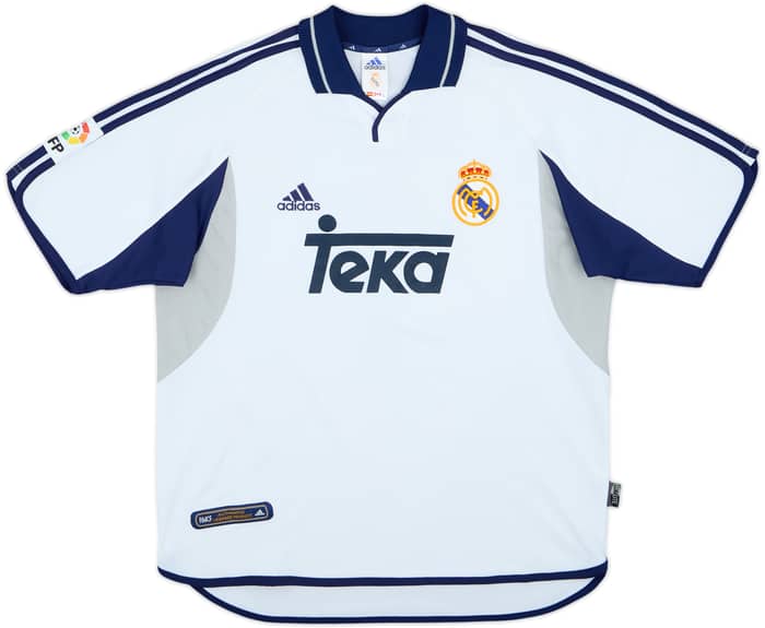 2000-01 Real Madrid Home Shirt Raul #7 - 7/10 - (M)