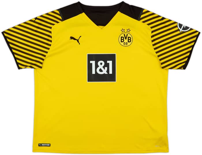 2021-22 Borussia Dortmund Home Shirt Haaland #9 - 8/10 - (XL)