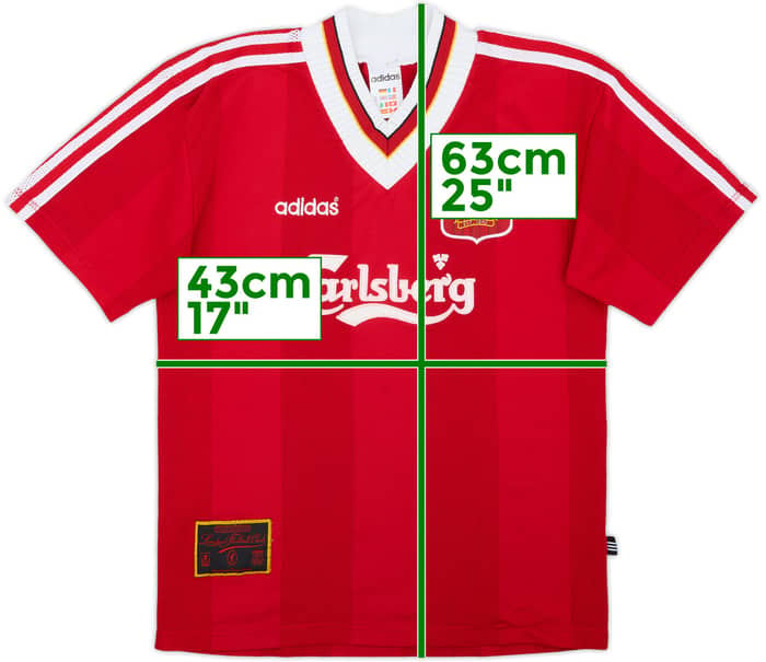 1995-96 Liverpool Home Shirt - 8/10 - (13-14 Years)