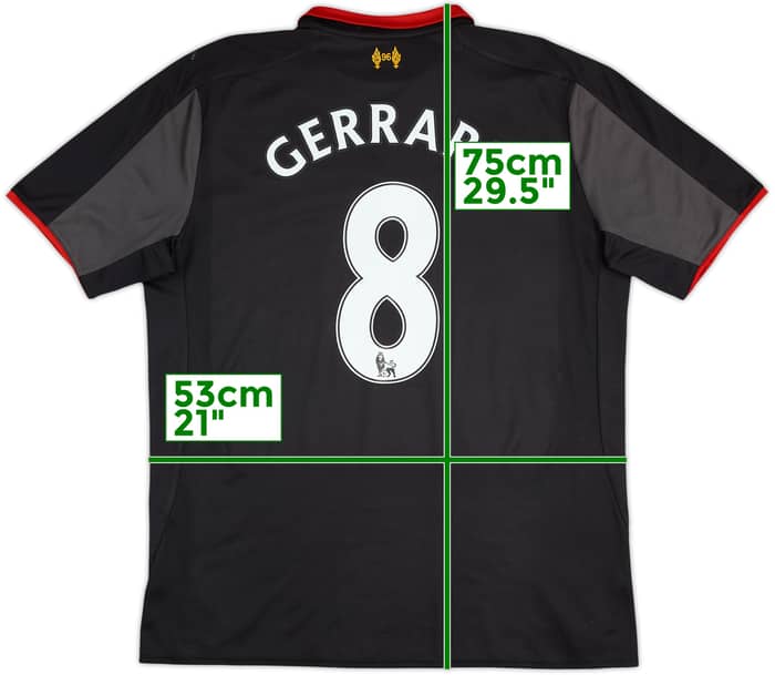 2014-15 Liverpool Third Shirt Gerrard #8 - 5/10 - (L)