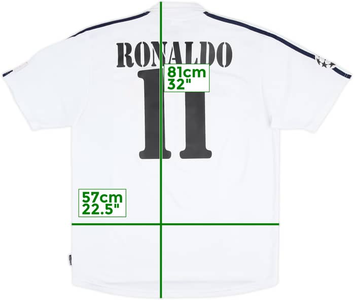 2002-03 Real Madrid Centenary Home Shirt Ronaldo #11 - 5/10 - (L)