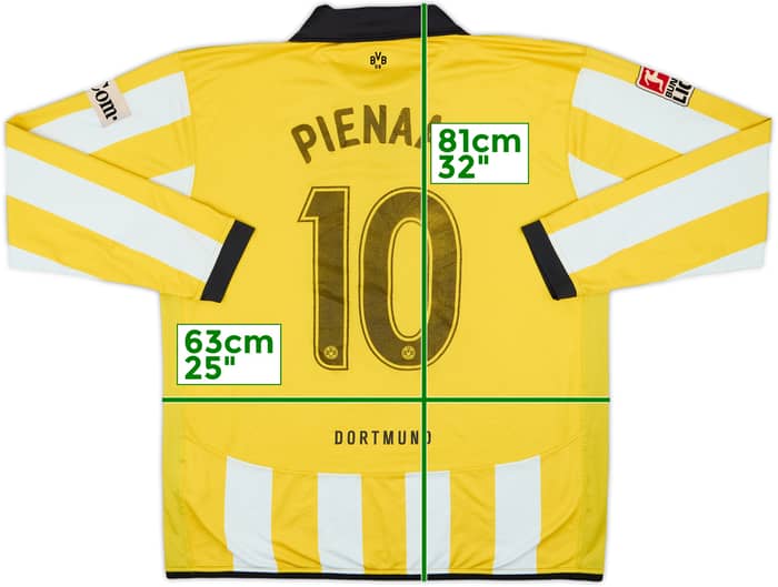 2006-07 Borussia Dortmund Home L/S Shirt Pienaar #10 - 6/10 - (XXL)