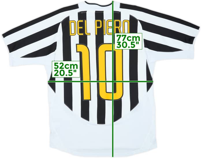 2003-04 Juventus Camiseta de local Del Piero #10 - 6/10 - (M)