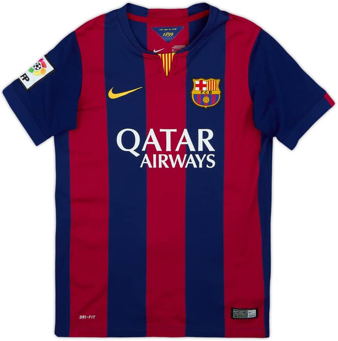 2014-15 Barcelona Home Shirt - 5/10 - (M.Boys)