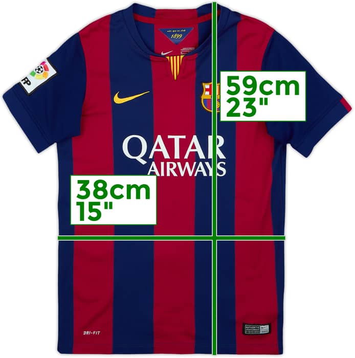 2014-15 Barcelona Home Shirt - 5/10 - (M.Boys)