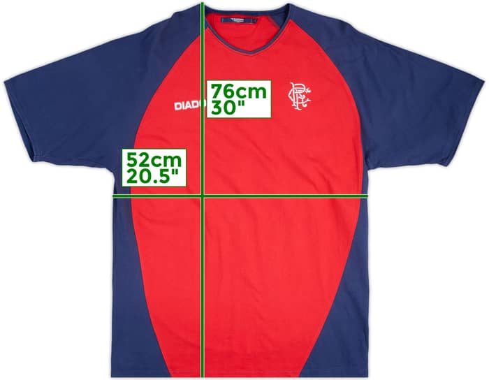 2003-04 Rangers Diadora Cotton Tee - 8/10 - (XL)