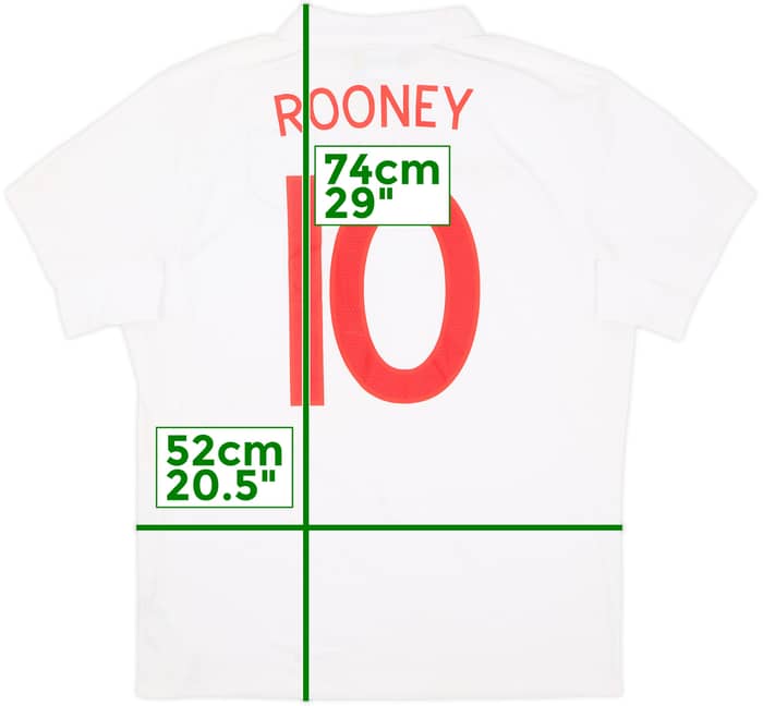 2009-10 England 'South Africa' Home Shirt Rooney #10 (L)