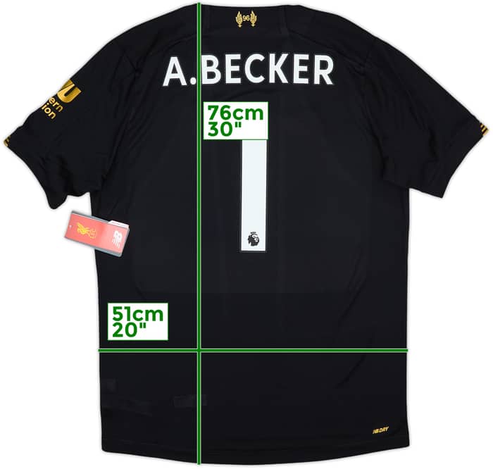 2019-20 Liverpool GK Shirt A.Becker #1 (M)