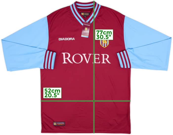 2002-03 Aston Villa Home L/S Shirt (S)