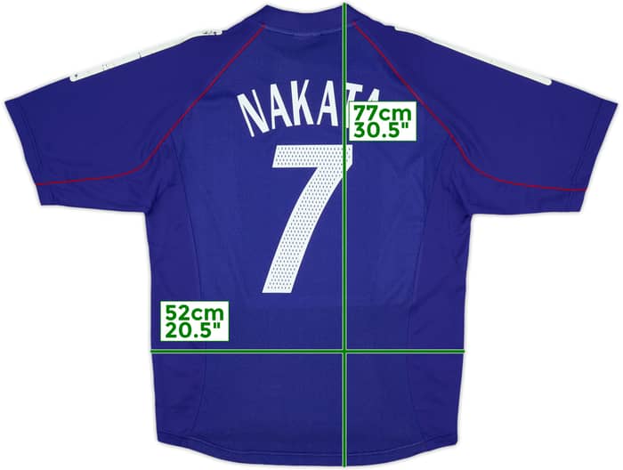 2002-04 Japan Home Shirt Nakata #7 (L)