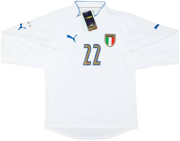 2003-04 Italy Player Issue Away L/S Shirt #22 (L)