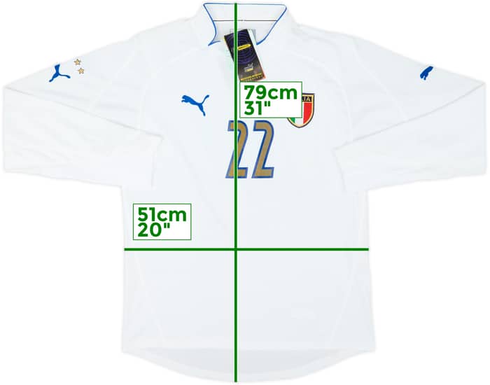 2003-04 Italy Player Issue Away L/S Shirt #22 (L)