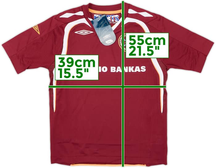 2007-08 Hearts Home Shirt (S.Boys)