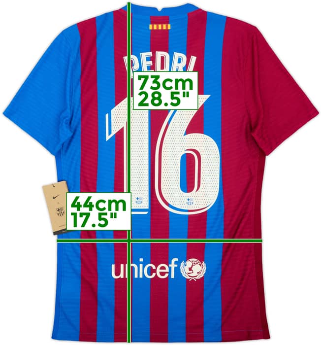 2021-22 Barcelona Authentic Home Shirt Pedri #16 (S)