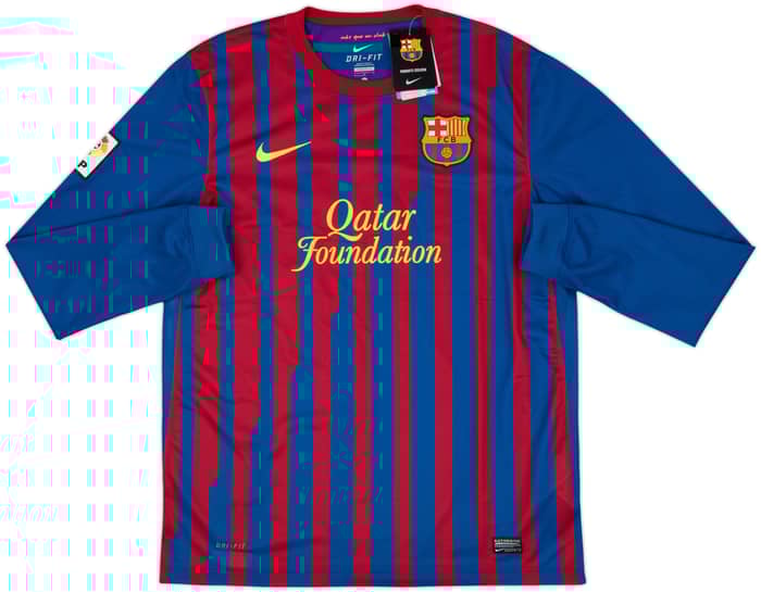 2011-12 Barcelona Home L/S Shirt Messi #10 (L)
