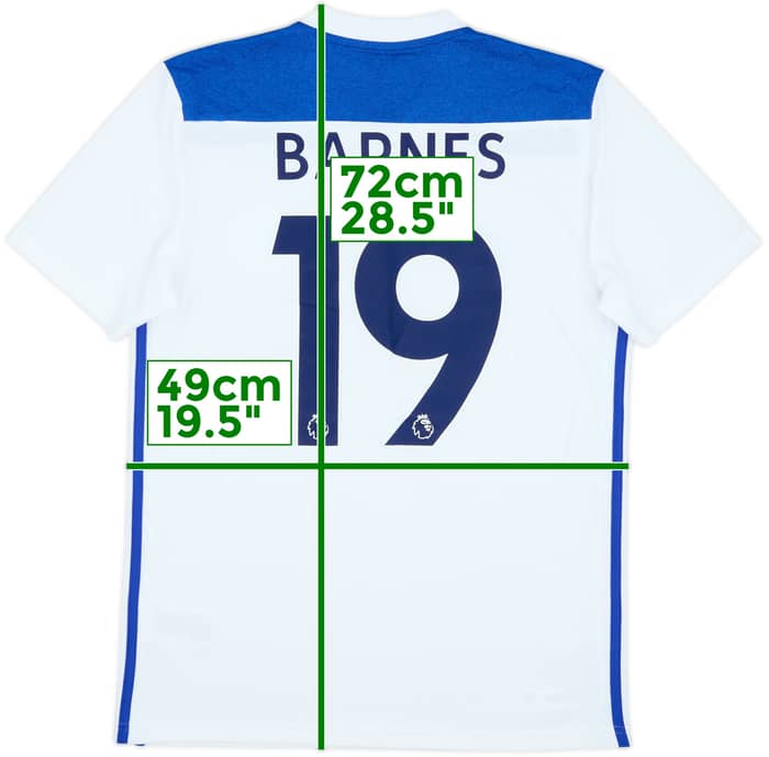 2018-19 Leicester Third Shirt Barnes #19 (S)