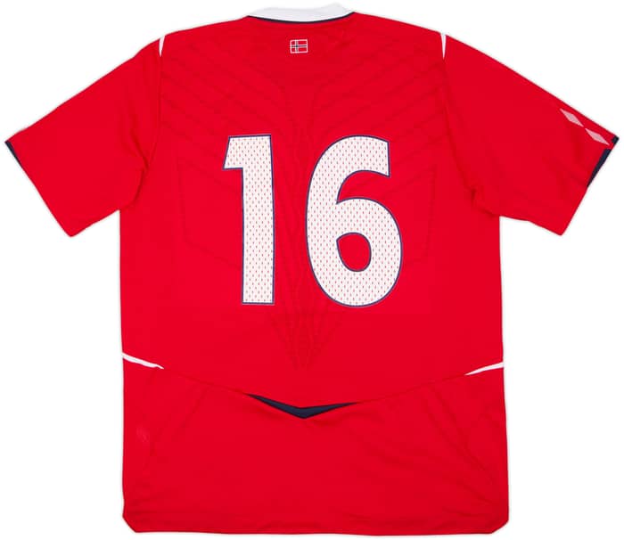 2008-10 Norway Match Issue Home Shirt #16