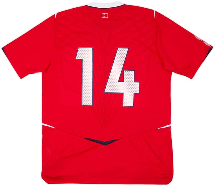 2008-10 Norway Match Issue Home Shirt #14
