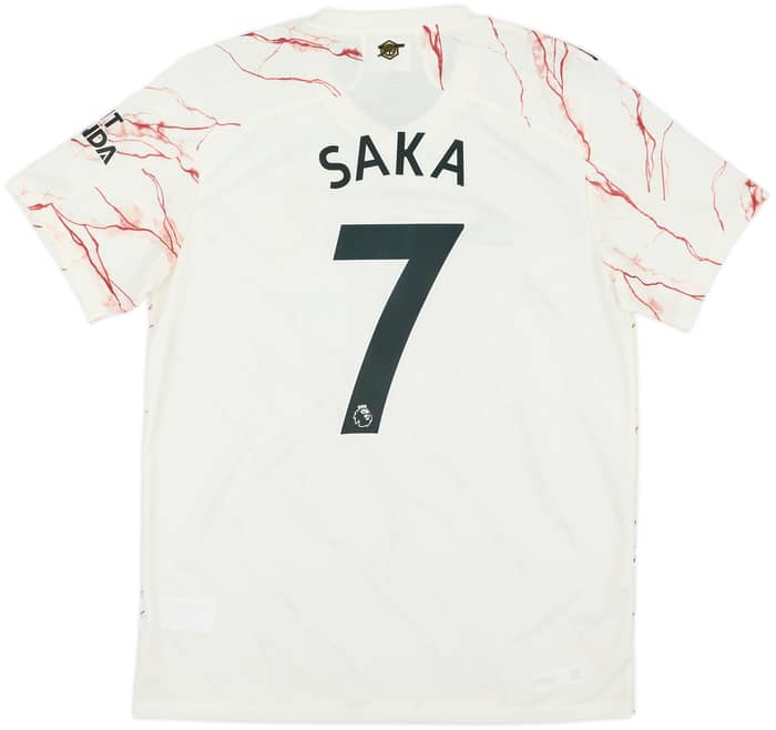 2020-21 Arsenal Away Shirt Saka #7 (L)