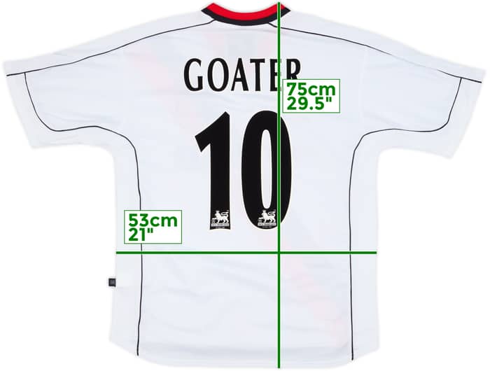 2002-03 Manchester City Away Shirt Goater #10 (M)