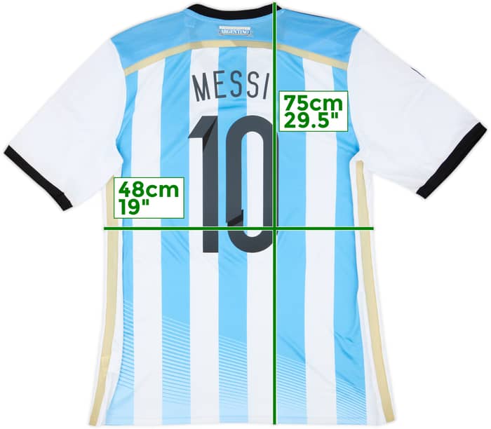 2013-15 Argentina Home Shirt Messi #10 (L)