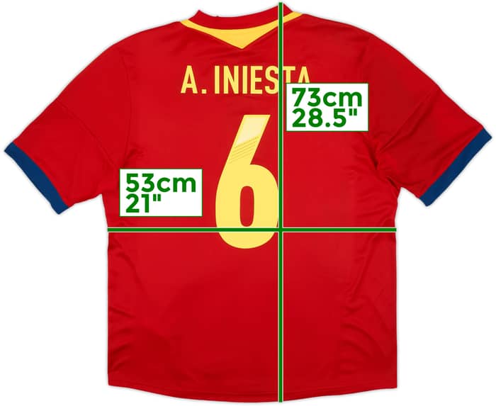 Camiseta de local de España de la Copa Confederaciones 2013 A.Iniesta #6 (L)