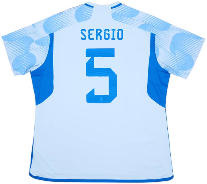 2022-23 Spain Away Shirt Sergio #5 (XXL)