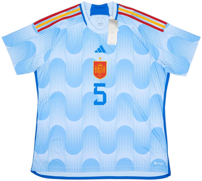 2022-23 Spain Away Shirt Sergio #5 (XXL)