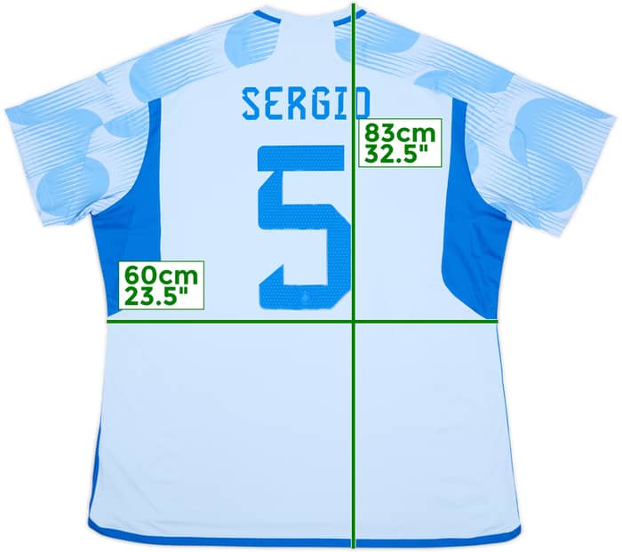 2022-23 Spain Away Shirt Sergio #5 (XXL)