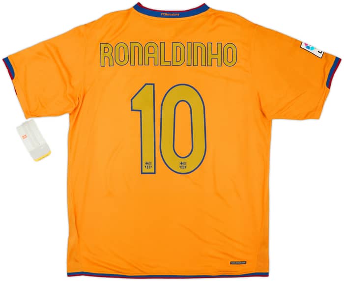 2006-08 Barcelona Away Shirt Ronaldinho #10 (L)