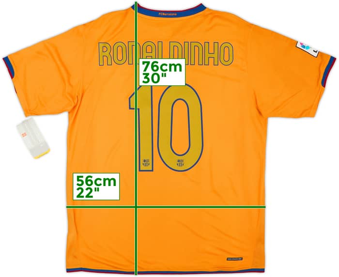 2006-08 Barcelona Away Shirt Ronaldinho #10 (L)