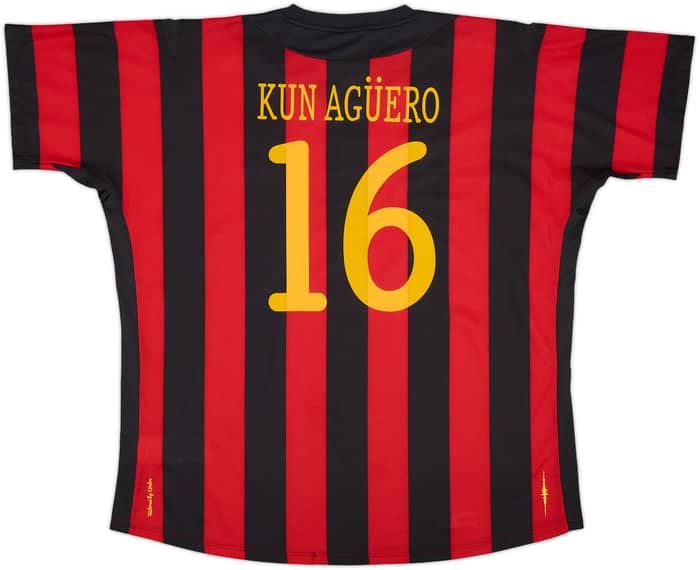 2011-12 Manchester City Away Shirt Kun Aguero #16 (XXL)