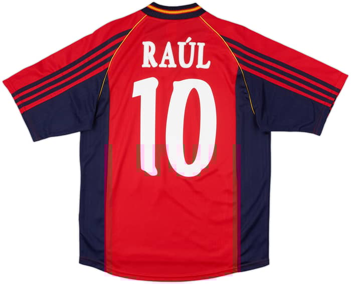 1998-99 Spain Home Shirt Raul #10 - 8/10 - (M)